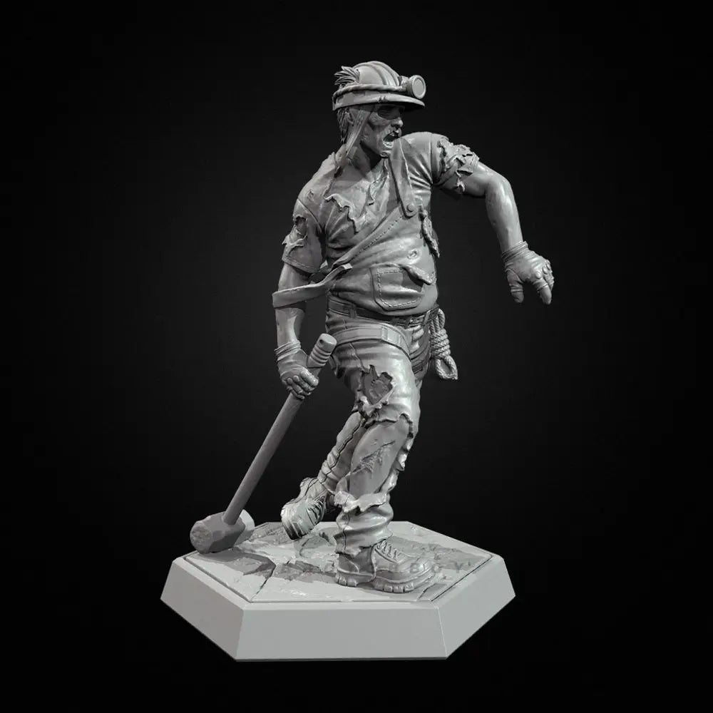 38mm Zombie Undead, 9 Figures, Resin Model Figure Kit, Fantasy Theme, Unassembled and Unpainted