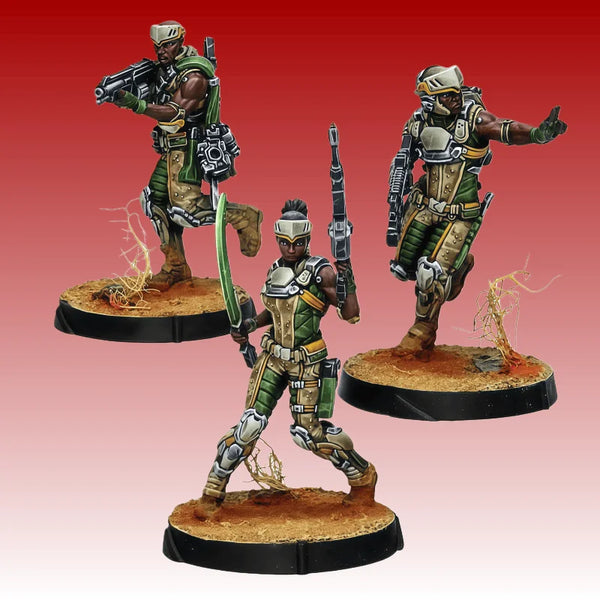 Modern Nahab Aeromobile Team, 3 Figures, Resin Model Figure Kit, Unassembled and Unpainted