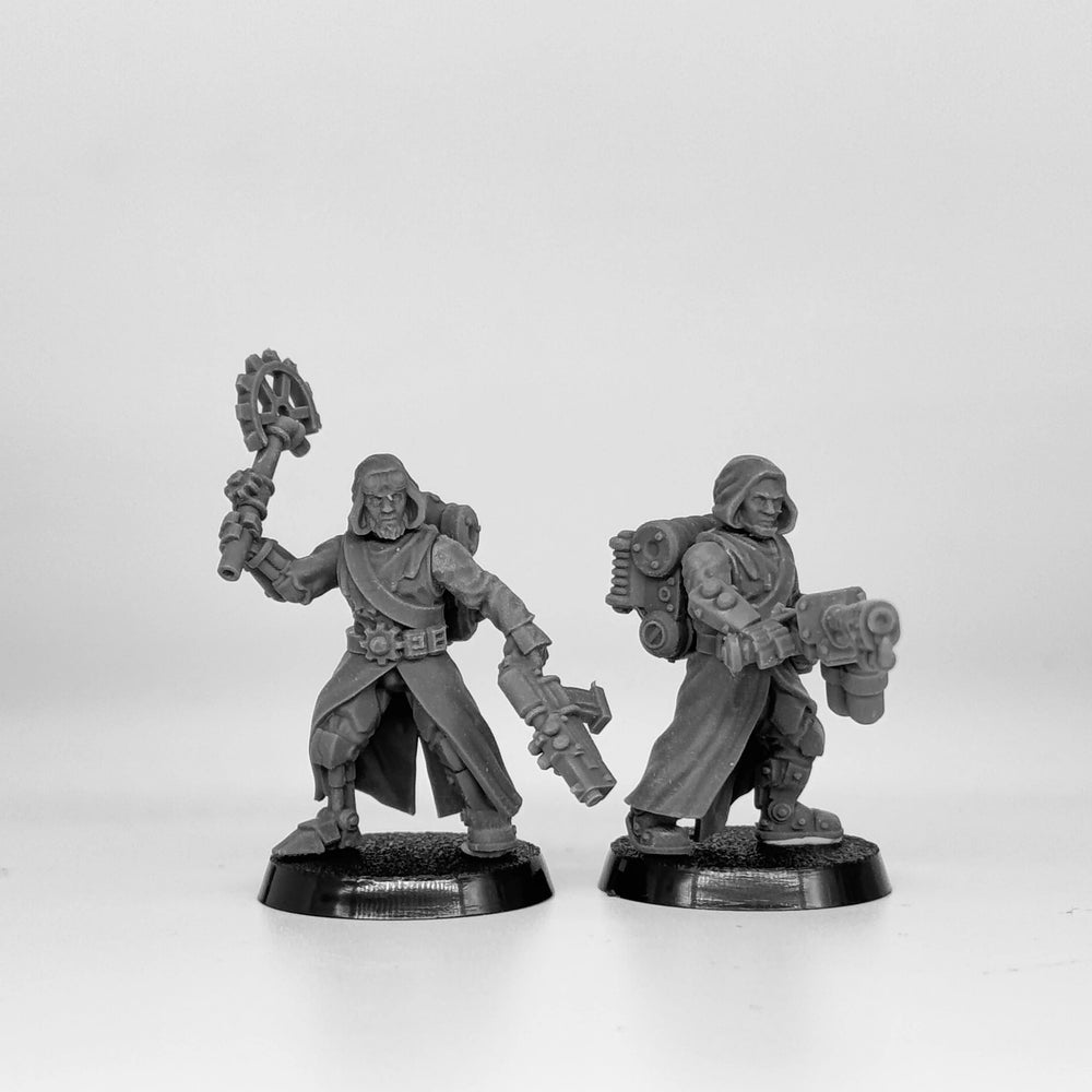 32mm Scavenger Infantry, 24 Figures, Resin Model Figure Kit, Sci-Fi Theme, Unassembled and Unpainted