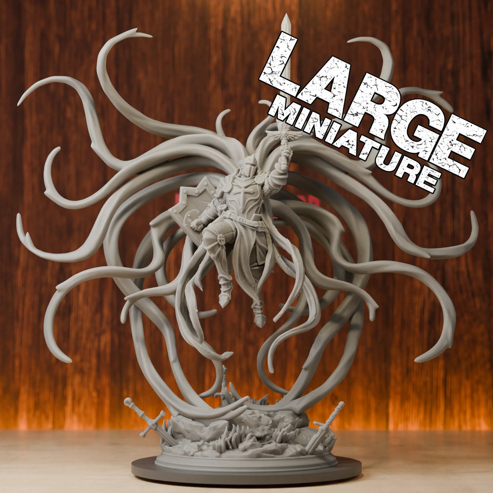 38mm Ascendant Angel of Justice, Resin Model Figure Kit, Fantasy Theme, Unassembled and Unpainted