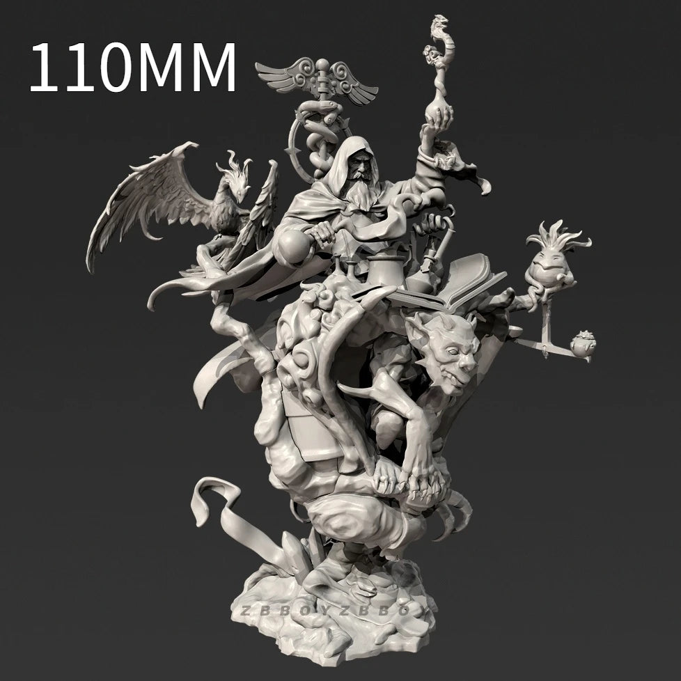 110mm Dark Fantasy Demon, Resin Model Figure Kit, Fantasy Theme, Unassembled and Unpainted