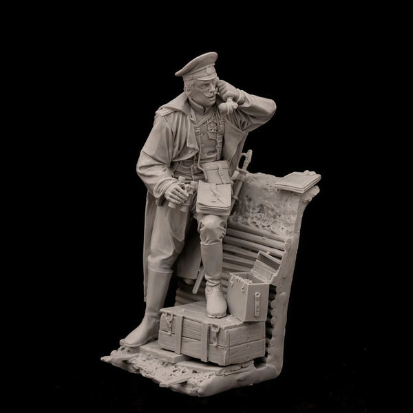 75mm Cold War Soviet Officer, Resin Model Figure Kit, Unassembled and Unpainted