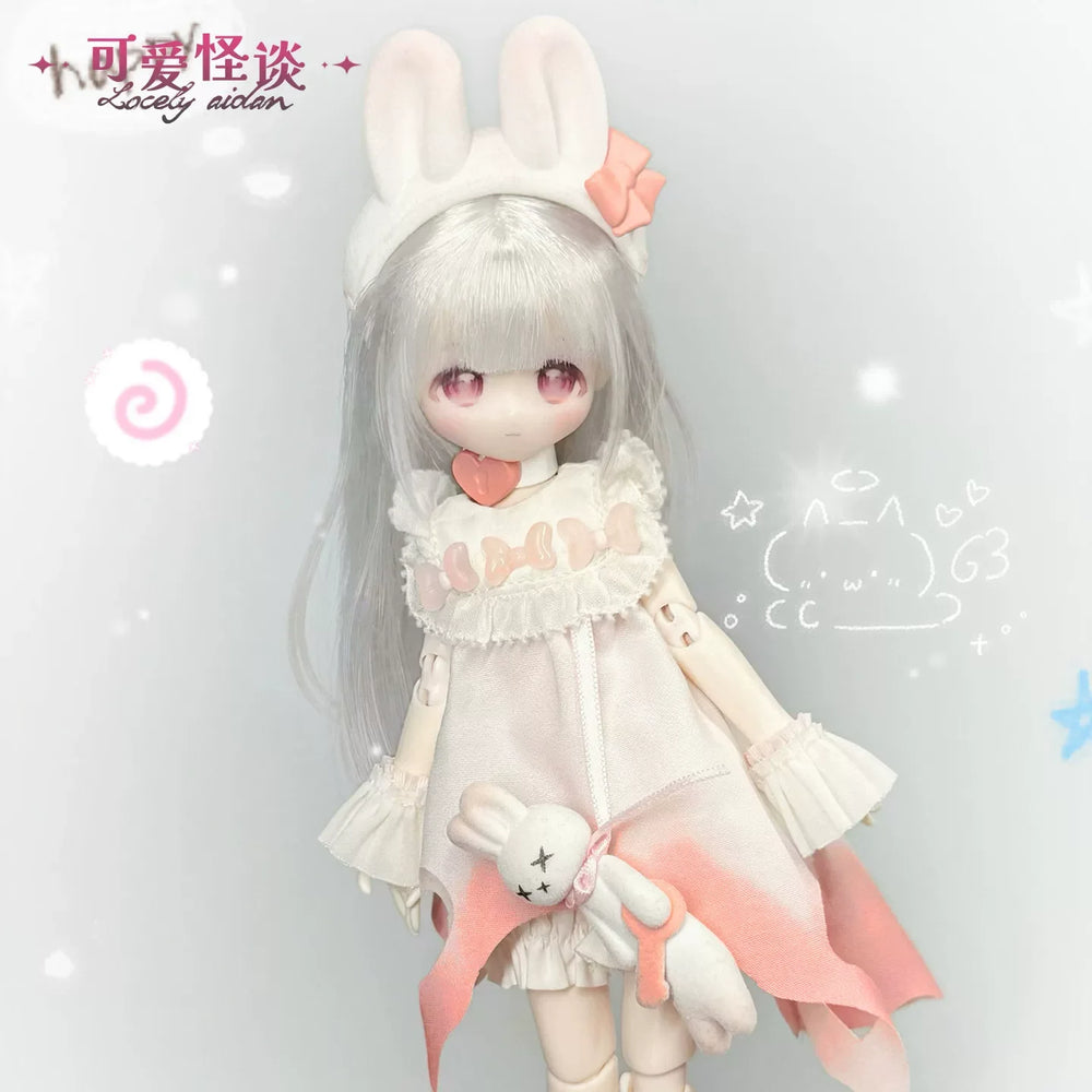 1/8 Ghost Stories Cute Chibi, Resin Model Figure Kit, Anime Theme, Unassembled and Unpainted