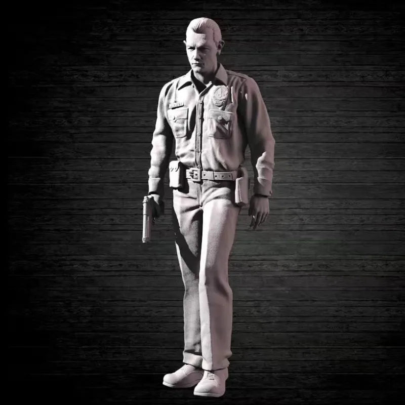 1/24 Robot Warrior in Tactical Suit, Resin Model Figure Kit, Sci-Fi Theme, Unassembled and Unpainted
