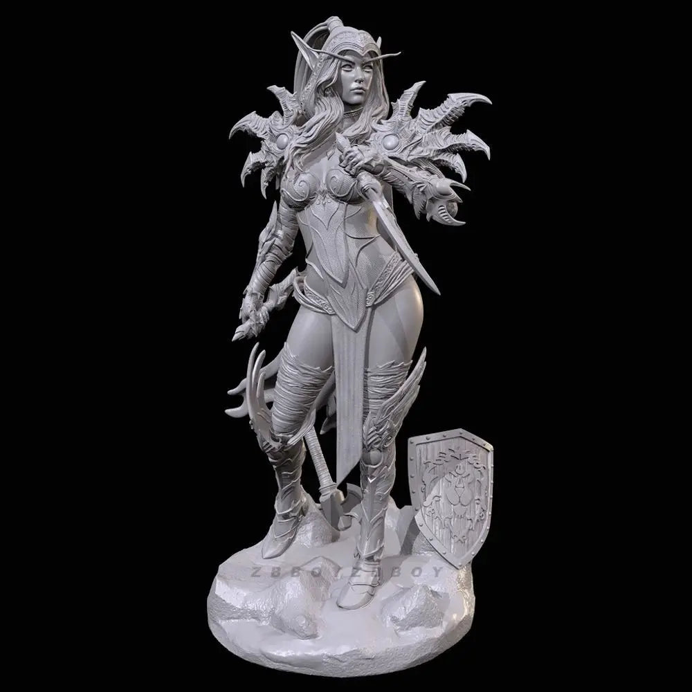 38mm Dark Elf Assassin, Resin Model Figure Kit, Fantasy Theme, Unassembled and Unpainted
