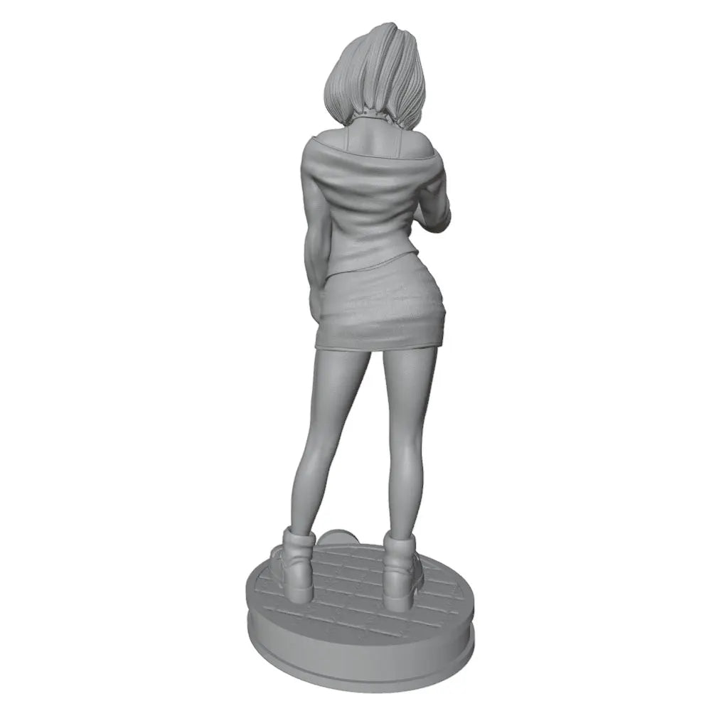 1/24 Sci-Fi Female Pilot, Resin Model Figure Kit, Unassembled and Unpainted