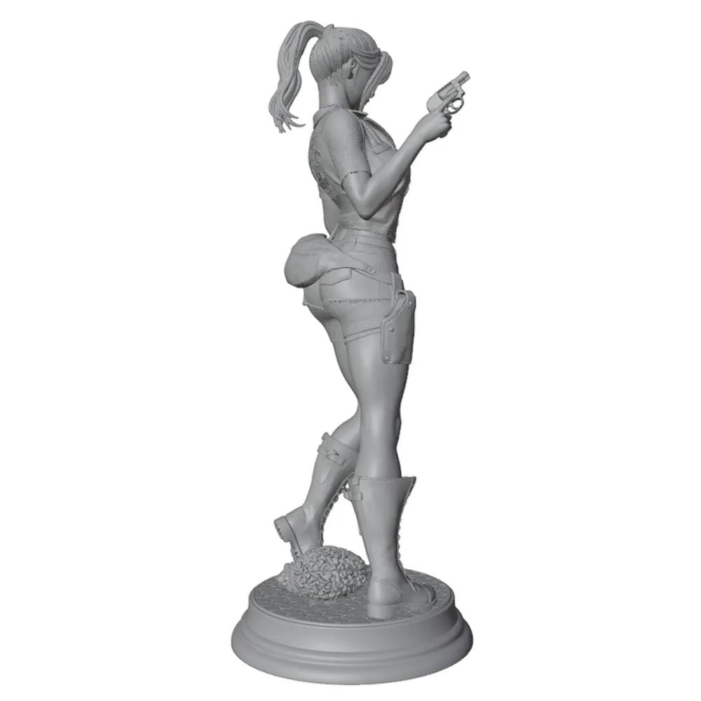 75mm Tactical Female Warrior, Resin Model Figure Kit, Fantasy Theme, Unassembled and Unpainted