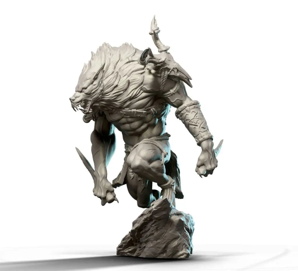 1/24 Orc Demon Warrior, Resin Model Figure Kit, Fantasy Theme, Unassembled and Unpainted