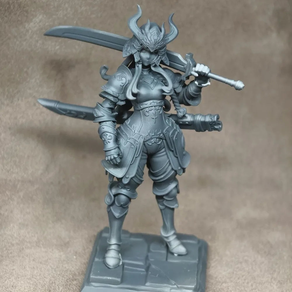 1/24 Medieval Female Knights, 5 Figures, Resin Model Figure Kit, Unassembled and Unpainted