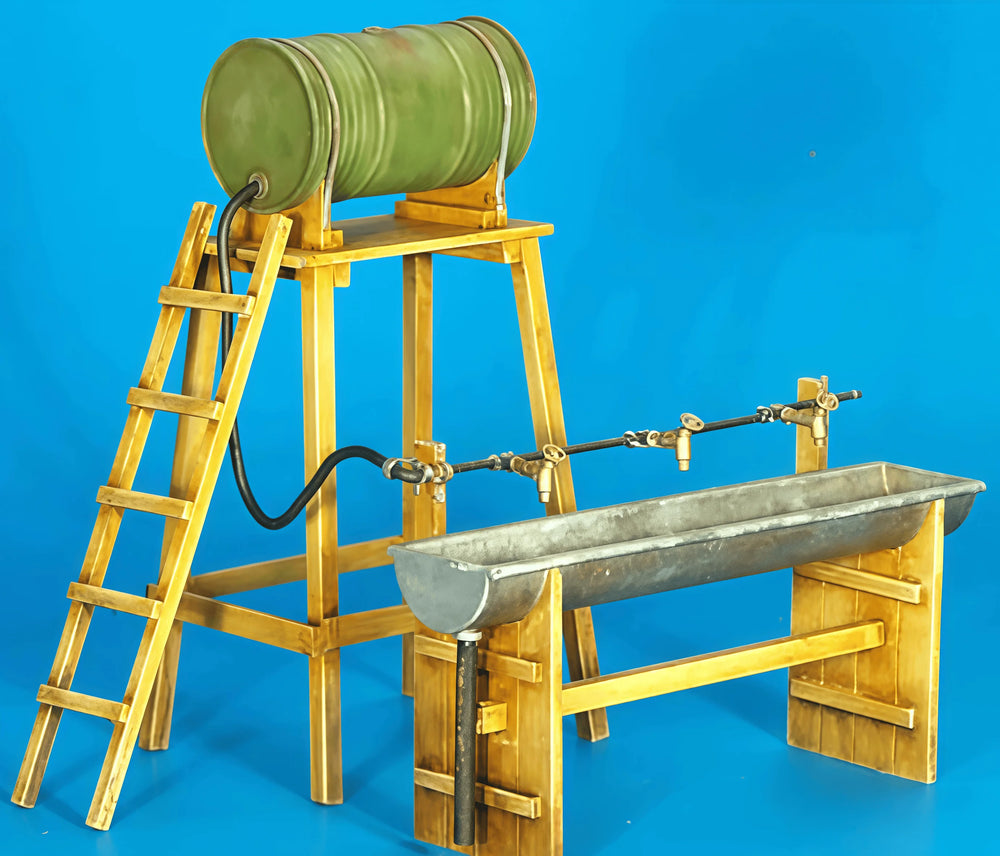1/35 WWII Military Water Installation, Resin Model Diorama Kit, Unassembled and Unpainted