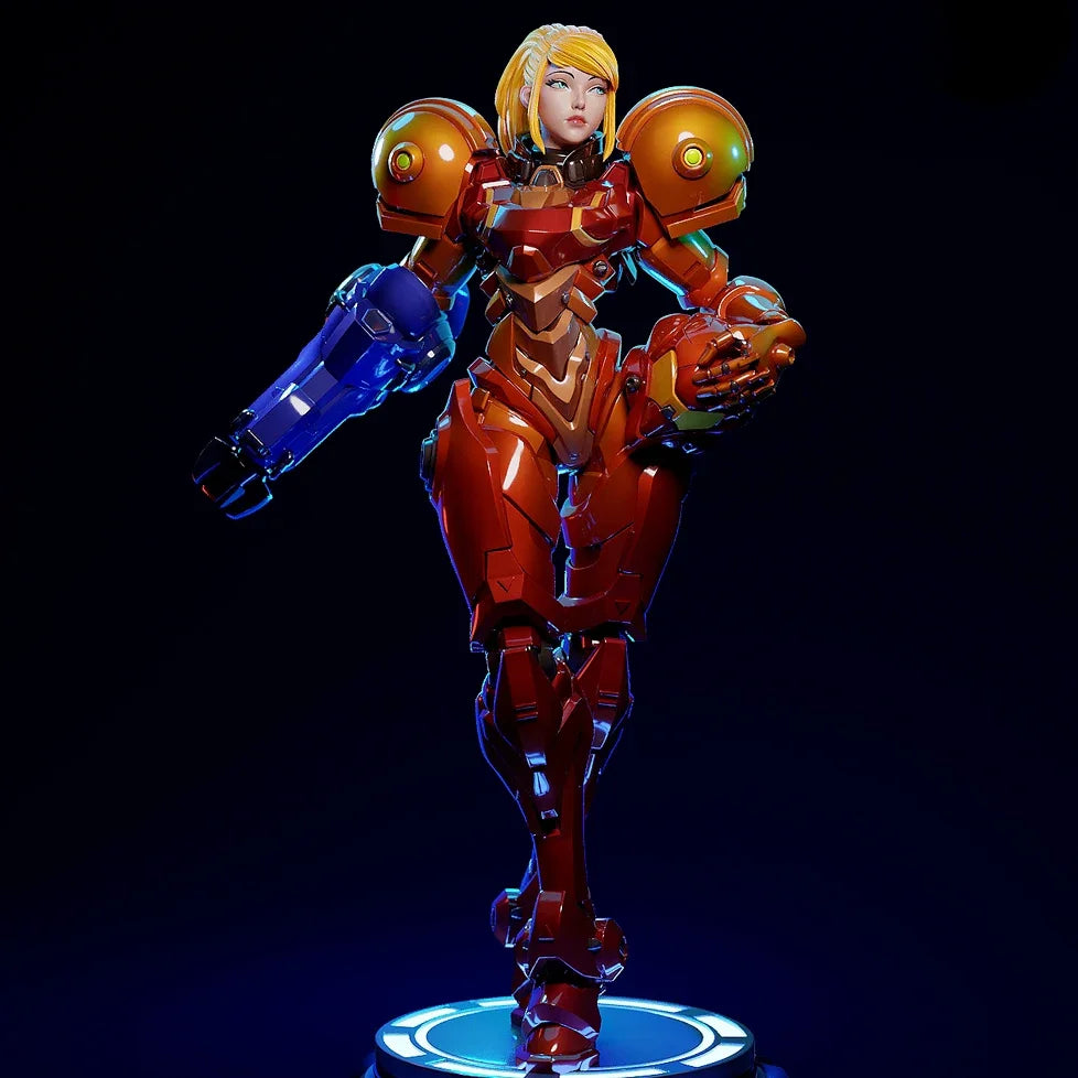 90mm Female Warrior, Resin Model Figure Kit, Sci-Fi Theme, Unassembled and Unpainted
