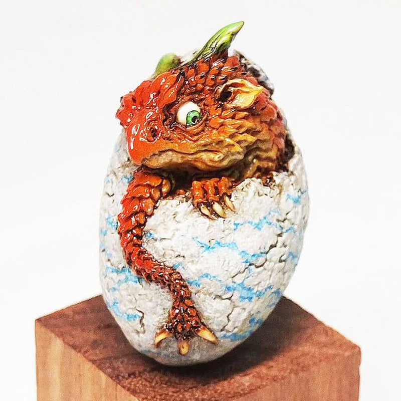 Dragon Hatching from Egg, Resin Model Figure Kit, Fantasy Theme, Unassembled and Unpainted