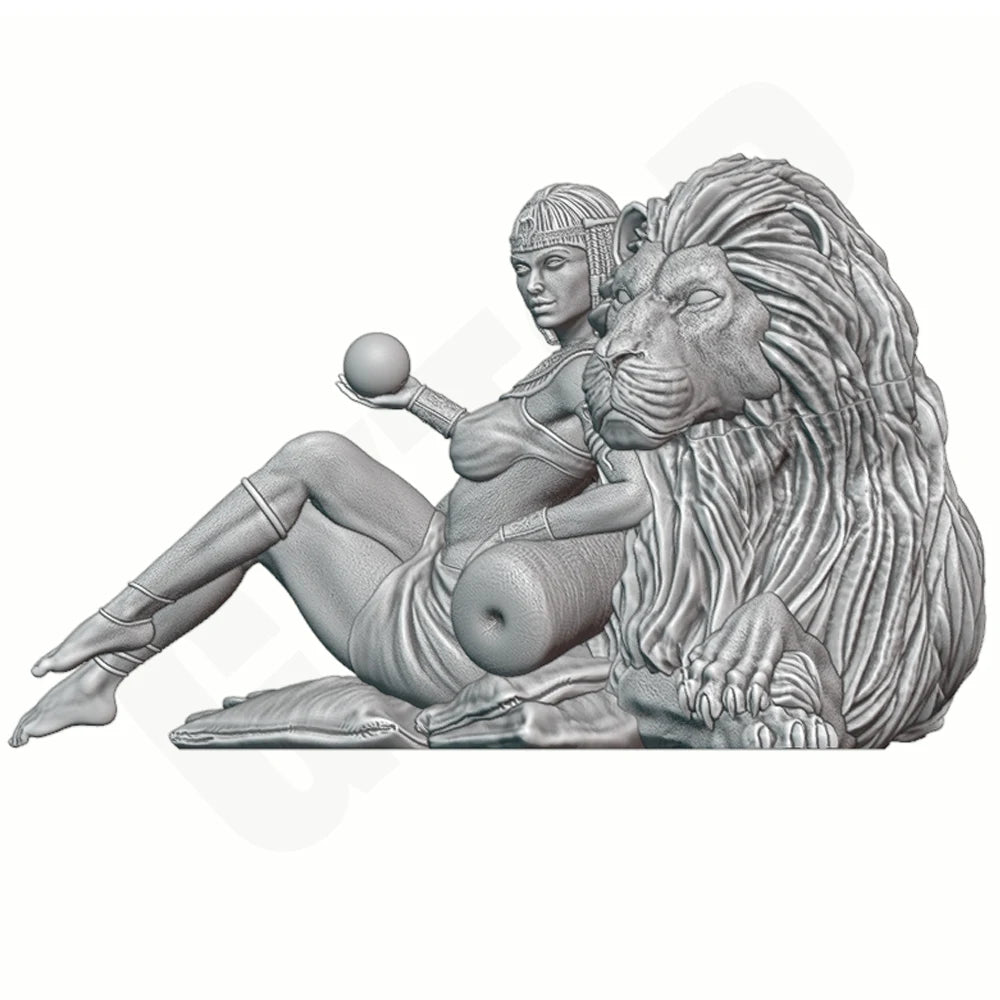 1/24 Fantasy Egyptian Queen, Resin Model Figure Kit, Unassembled and Unpainted