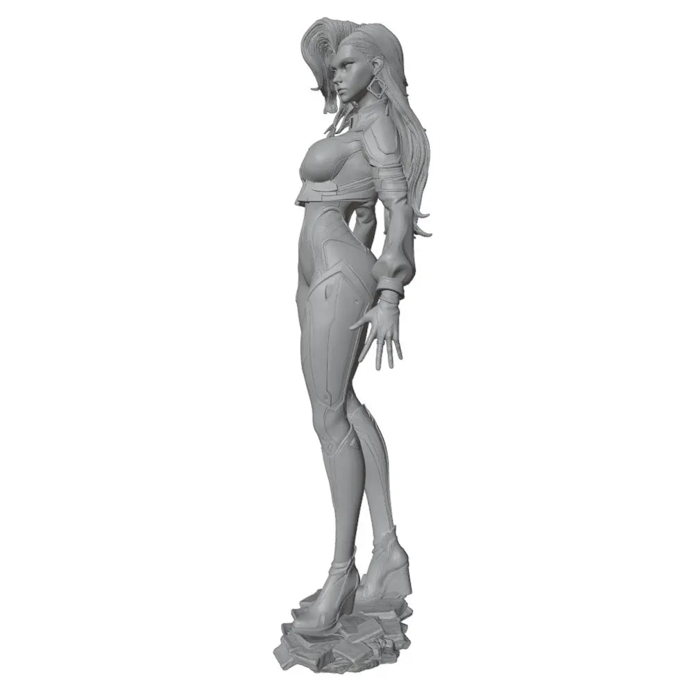 1/24 Futuristic Pin-up, Resin Model Figure Kit, Unassembled and Unpainted