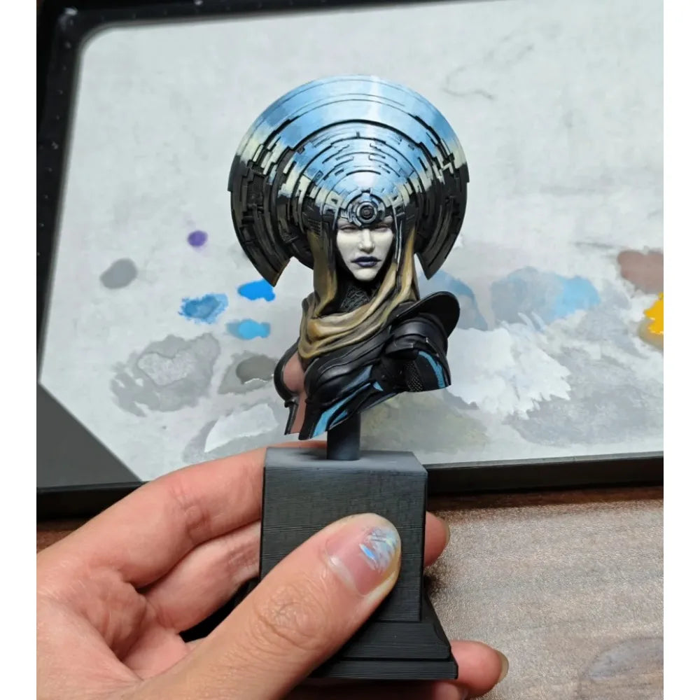 76mm Time Keeper, Resin Model Bust Kit, Fantasy Theme, Unassembled and Unpainted