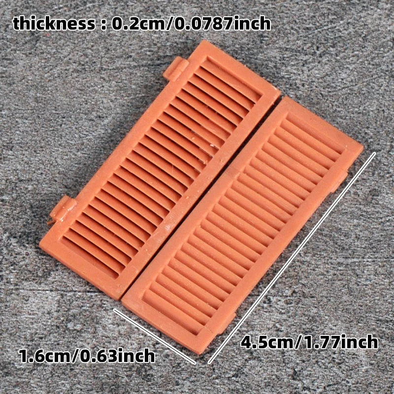 1/35 Shuttered Windows & Roof Brackets, Resin Model Accessory Kit, Historical Theme, Unpainted