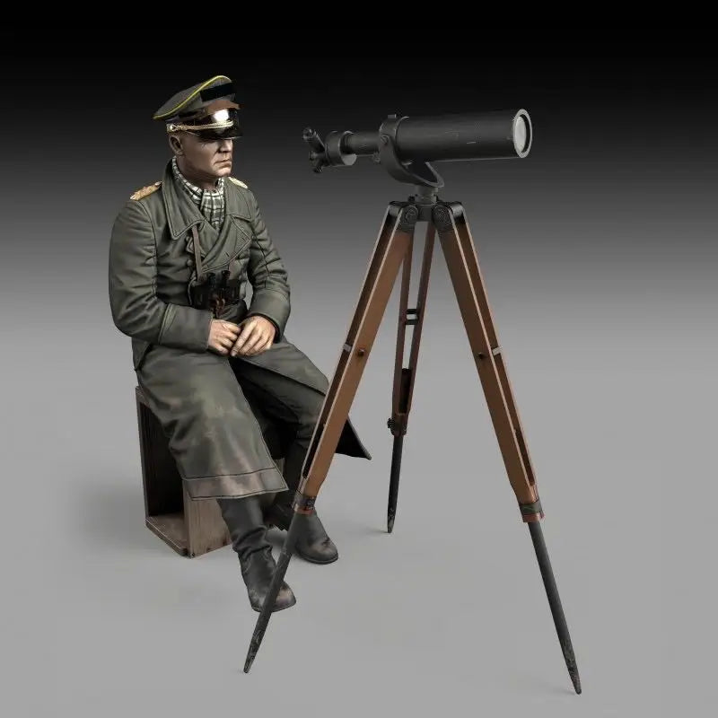 1/24 WWI Officer with Surveying Scope, Resin Model Figure Kit, Unassembled and Unpainted