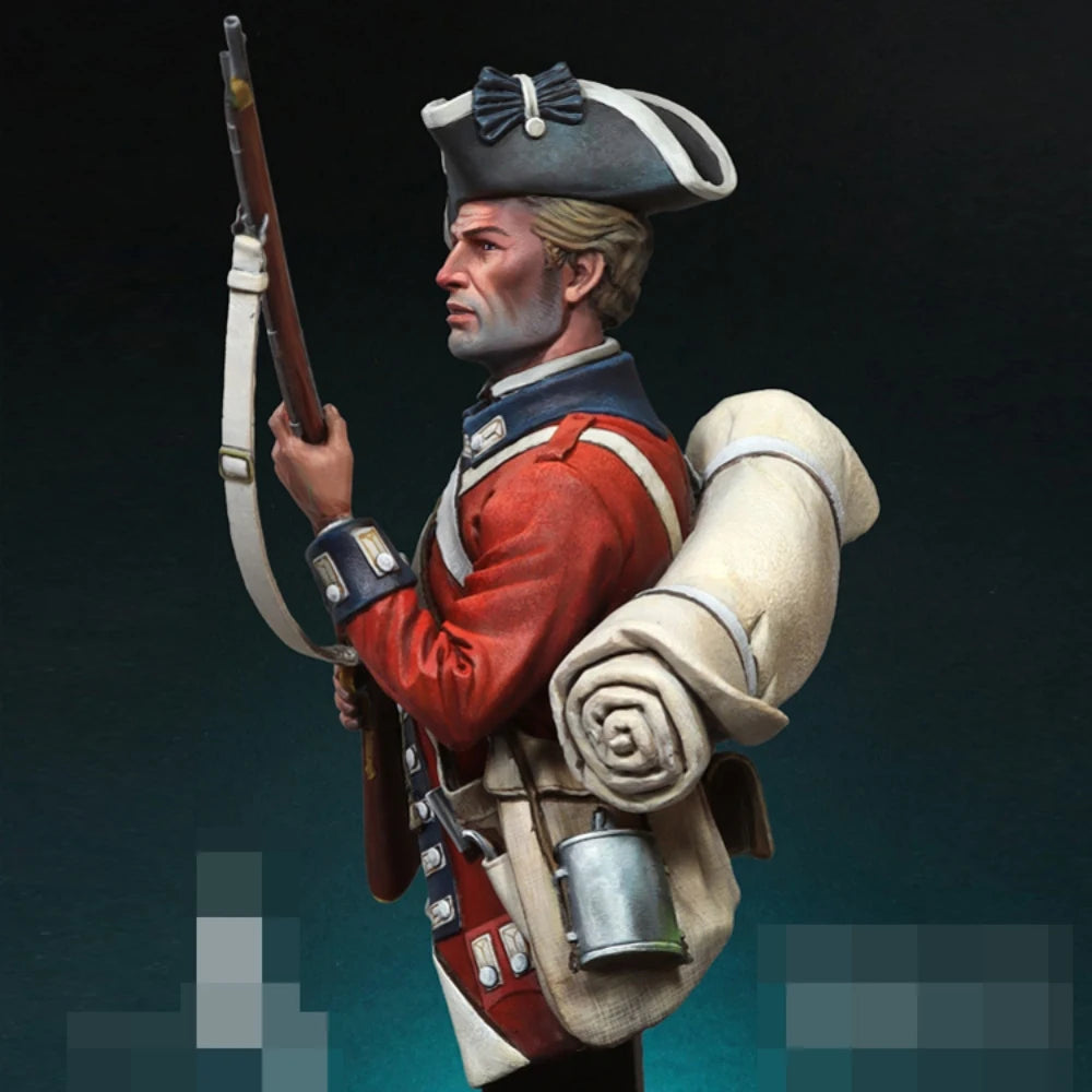 1/12 Napoleonic British Grenadier, Resin Model Bust Kit, Unassembled and Unpainted