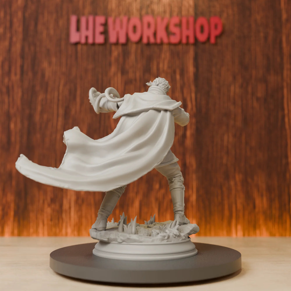 75mm Half-Elf Warlock, Resin Model Figure Kit, Fantasy Theme, Unassembled and Unpainted