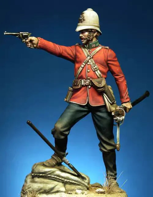 75mm British Imperial Officer, Resin Model Figure Kit, Military Theme, Unassembled and Unpainted