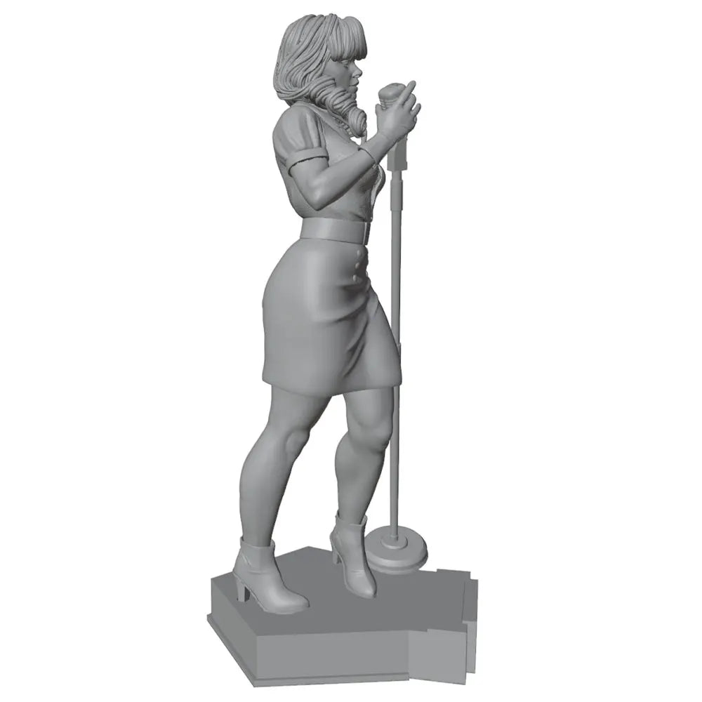 75mm Singing Girl, Resin Model Figure Kit, Fantasy Theme, Unassembled and Unpainted