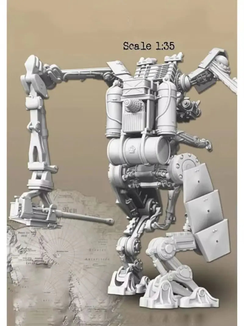 1/35 Military Mecha, Resin Model Figure Kit, Sci-Fi Theme, Unassembled and Unpainted