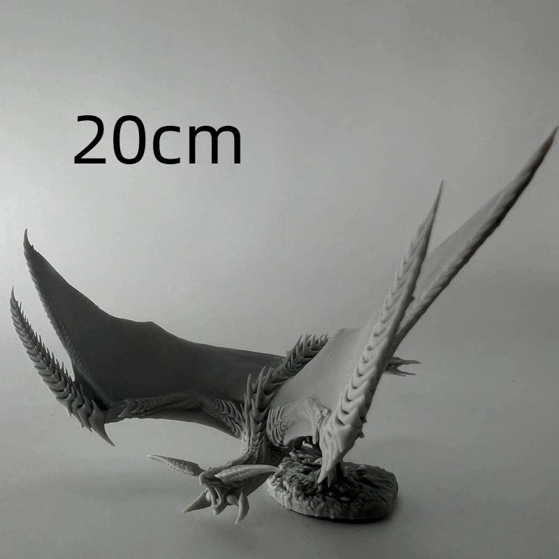 150mm Standing Dragon with Spread Wings, Resin Model Figure Kit, Fantasy Theme, Unassembled and Unpainted