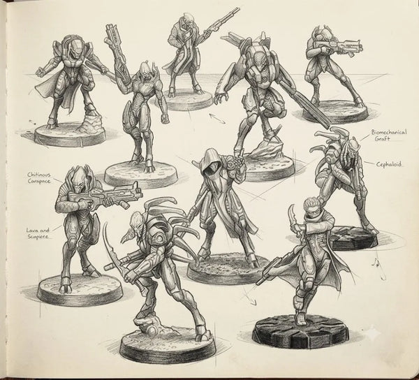 Modern Special Operations Team, 10 Figures, Resin Model Figure Kit, Unassembled and Unpainted