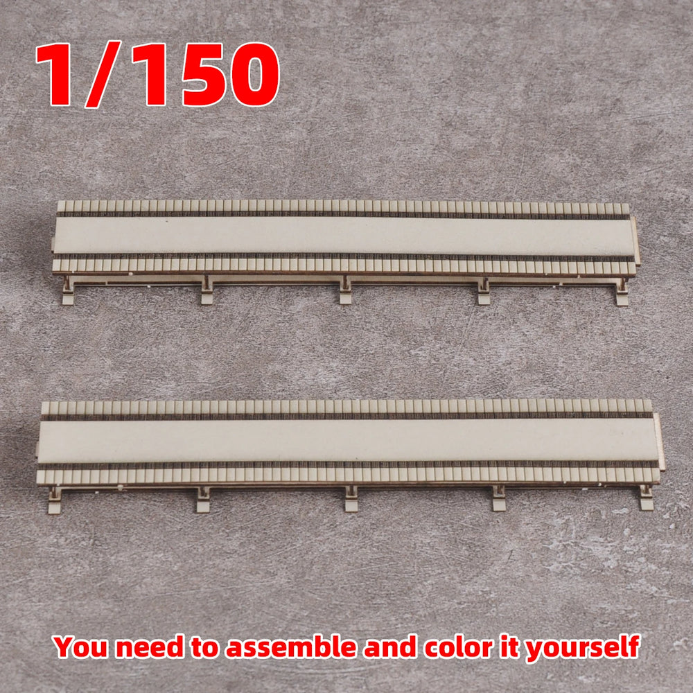 1/150 Railway Station Platform, Resin Model Diorama Kit, Historical Theme, Unassembled and Unpainted