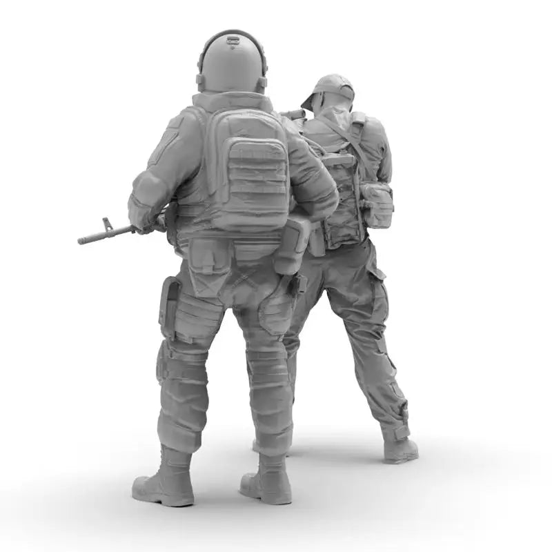 1/35 Modern Tactical Infantry Team with Plate Carriers, 4 Figures, Resin Model Figure Kit, Unassembled and Unpainted