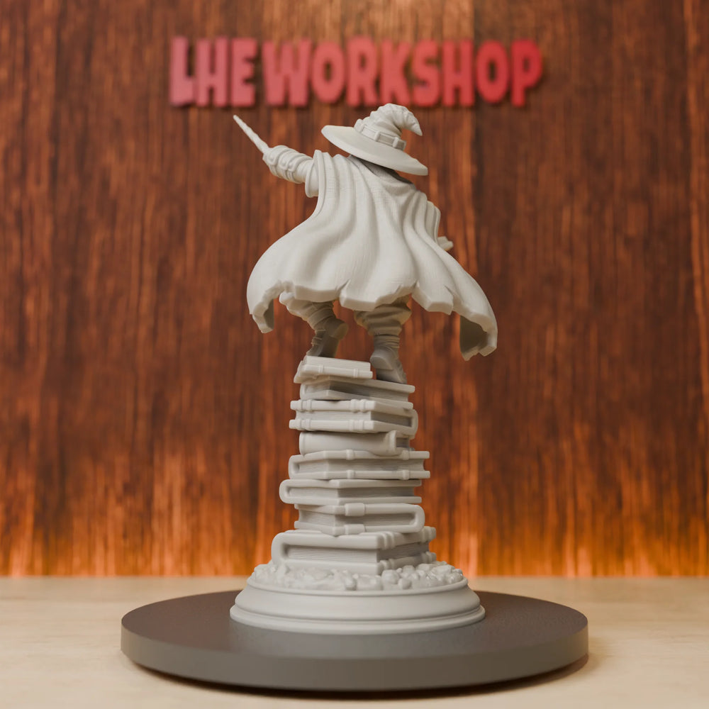 28mm Gnome Wizard, Resin Model Figure Kit, Fantasy Theme, Unassembled and Unpainted