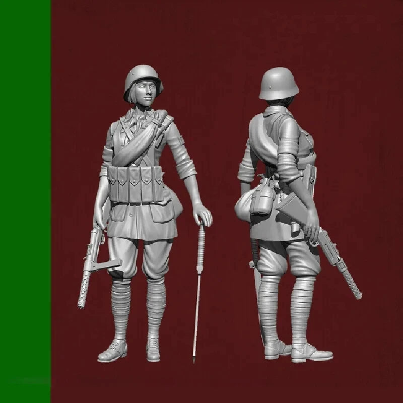 1/35 WWI National Army Soldiers, 2 Figures, Resin Model Figure Kit, Unassembled and Unpainted