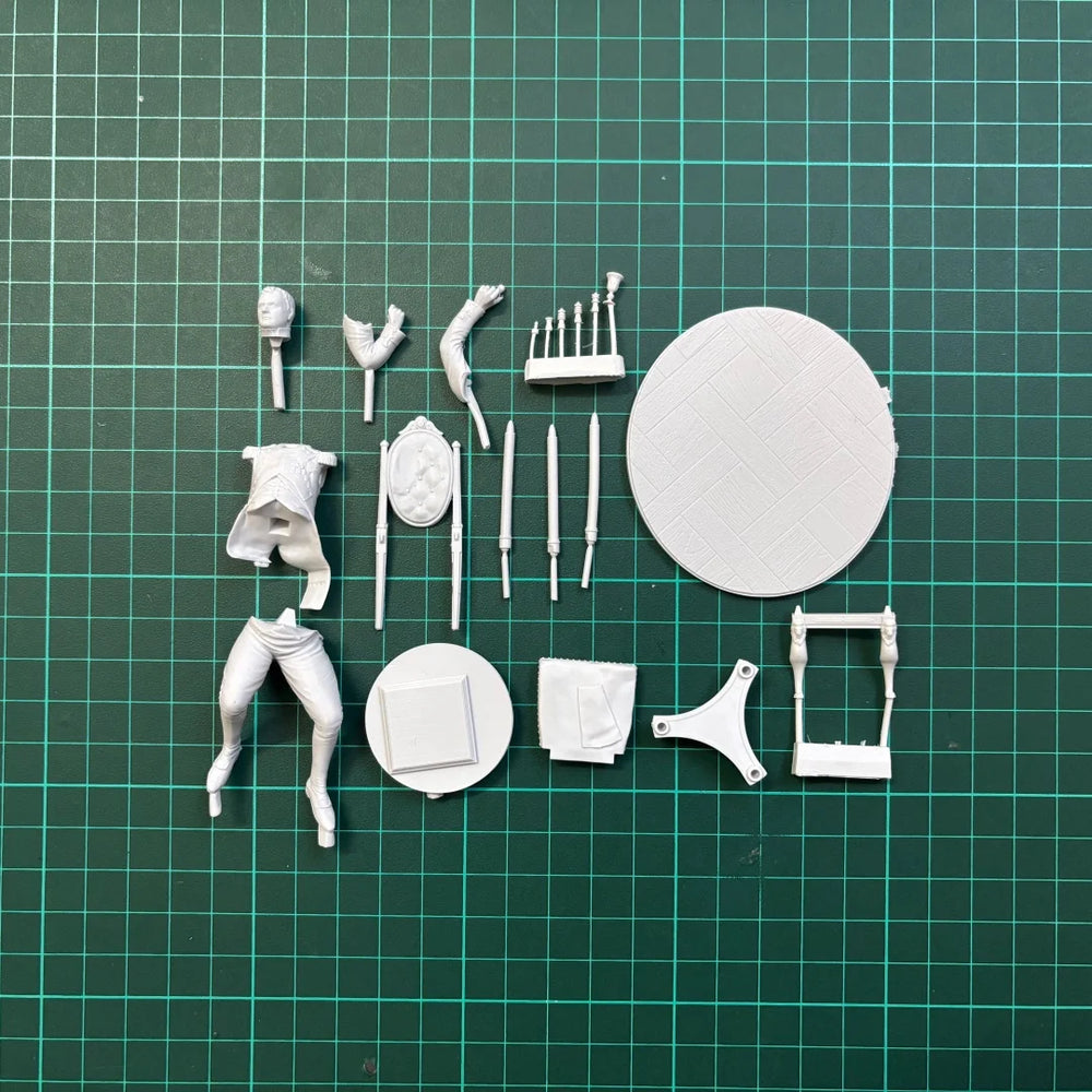 75mm Napoleonic French Emperor Napoleon, Resin Model Figure Kit, Unassembled and Unpainted