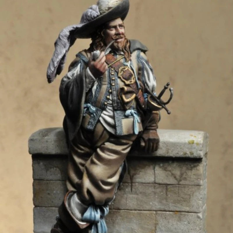 1/24 Napoleonic European Swordsman, Resin Model Figure Kit, Unassembled and Unpainted