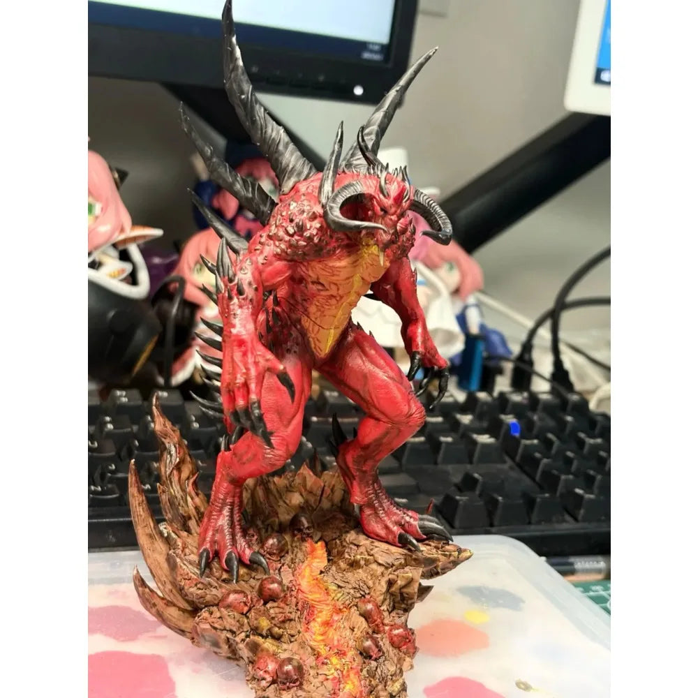 Hell Demon Lord, Resin Model Figure Kit, Fantasy Theme, Unassembled and Unpainted