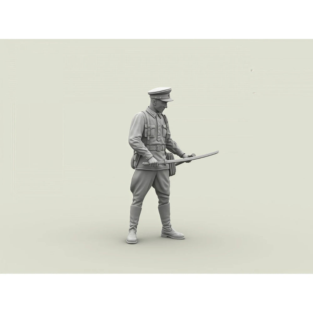 1/35 WWII Soviet Red Army Captain, Resin Model Figure Kit, Unassembled and Unpainted
