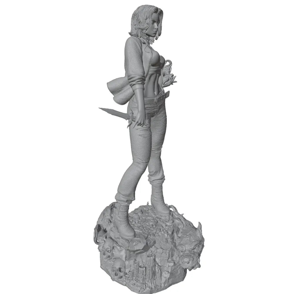 75mm European Fantasy Queen, Resin Model Figure Kit, Fantasy Theme, Unassembled and Unpainted