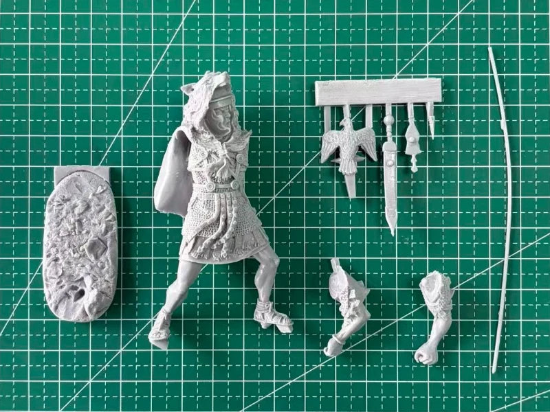 75mm Ancient Roman Aquilifer, Resin Model Figure Kit, Unassembled and Unpainted