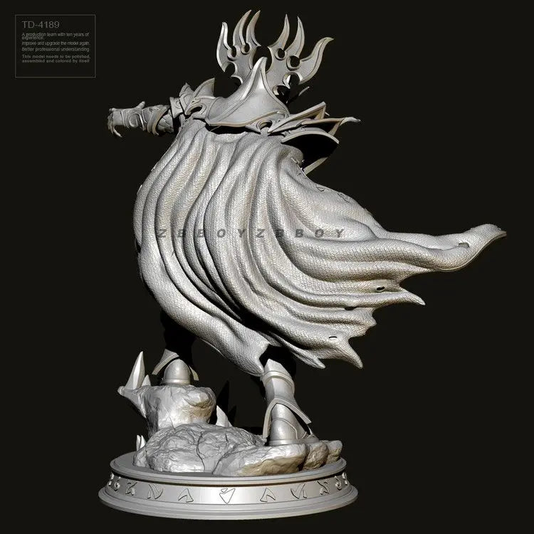 75mm High Elves Wizard Leader, Resin Model Figure Kit, Fantasy Theme, Unassembled and Unpainted