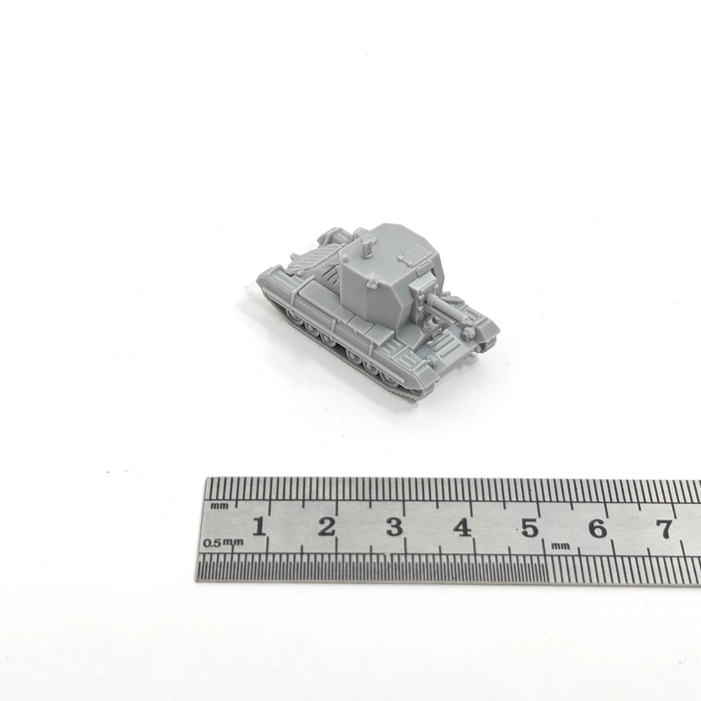 1/144 WWII 25-pdr Self-Propelled Gun Bishop, Resin Model Vehicle Kit, Unassembled and Unpainted