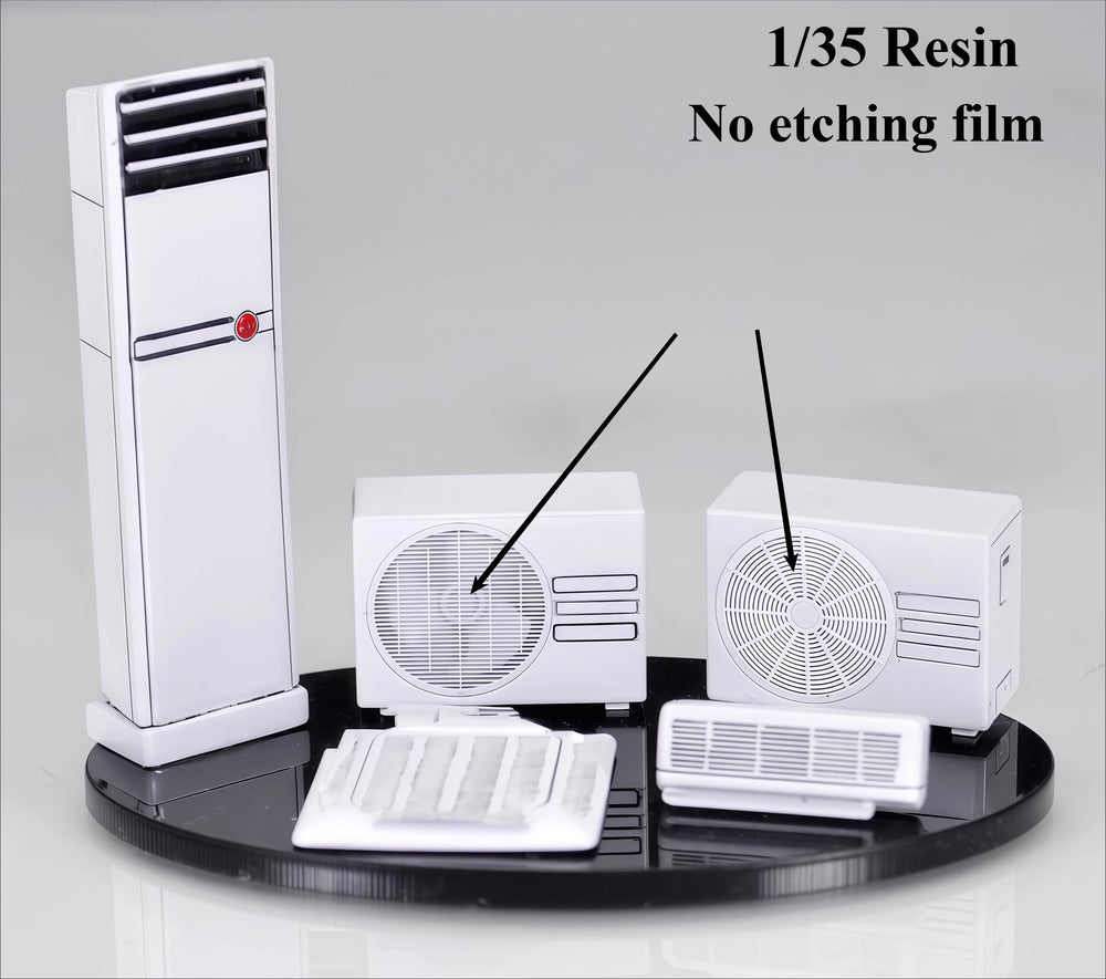 1/35 Refrigerator & Air Conditioner, Resin Model Accessory Kit, Unpainted