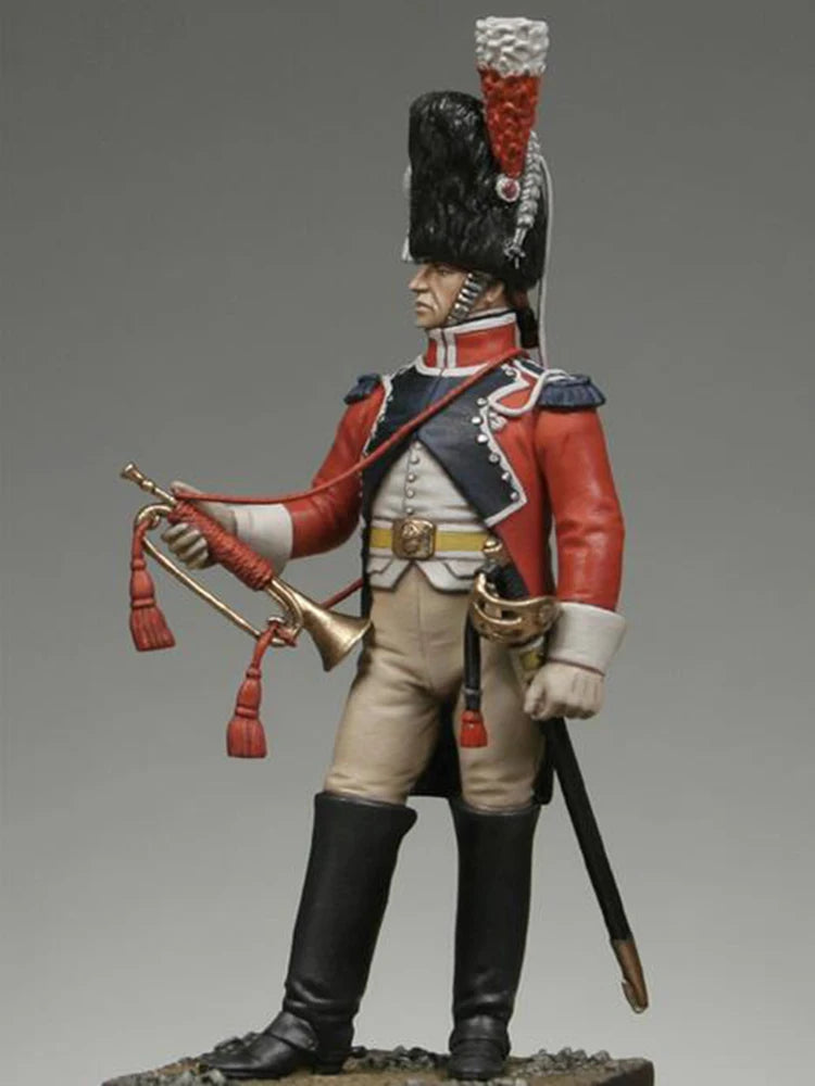 1/32 Napoleonic British Officer, Resin Model Figure Kit, Unassembled and Unpainted
