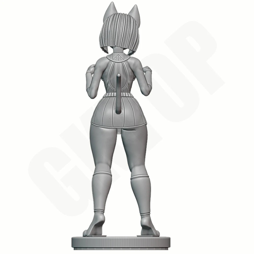 1/24 Egyptian Cat Girl, 5 Figures, Resin Model Figure Kit, Anime Theme, Unassembled and Unpainted