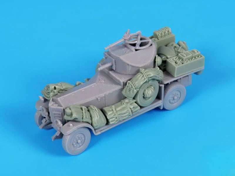 1/72 WWI British Pattern 1920 Armored Truck, Resin Model Vehicle Kit, Unassembled and Unpainted