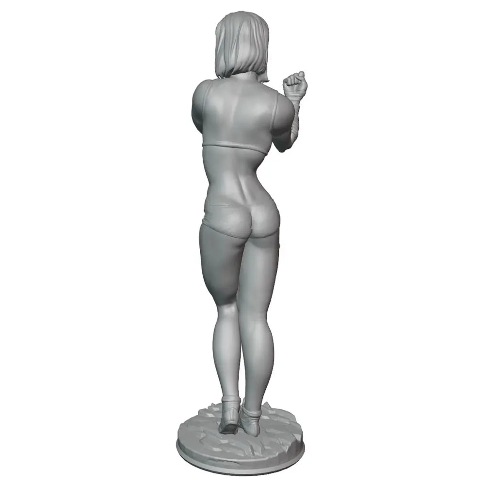 75mm Fantasy Female Fighter, Resin Model Figure Kit, Unassembled and Unpainted