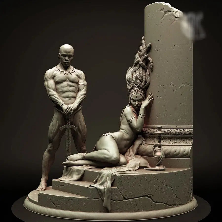 1/24 Classical Greco-Roman, 6 Figures, Resin Model Diorama Kit, Mythology Theme, Unassembled and Unpainted
