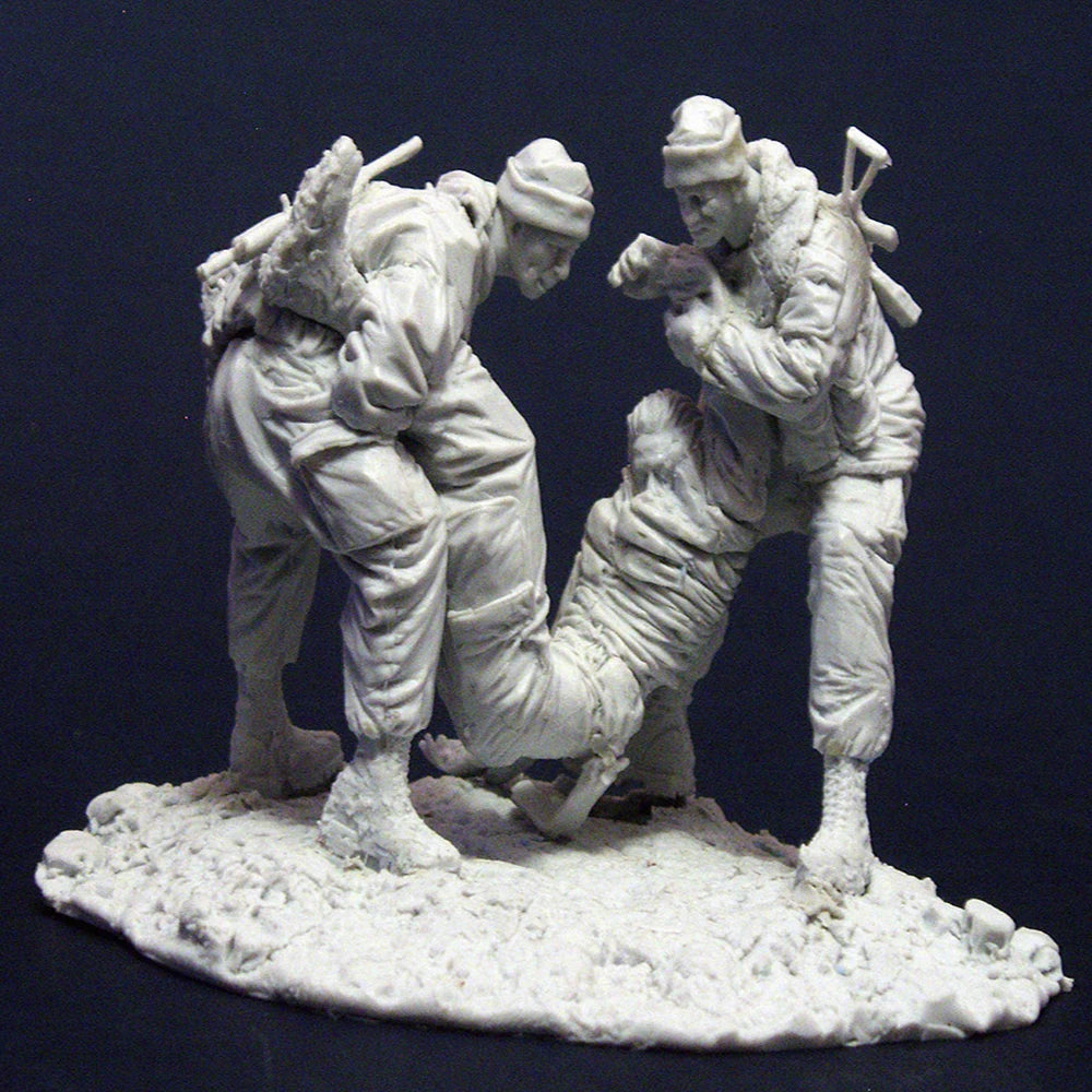1/24 Modern Combat, 2 Figures, Resin Model Figure Kit, Unassembled and Unpainted