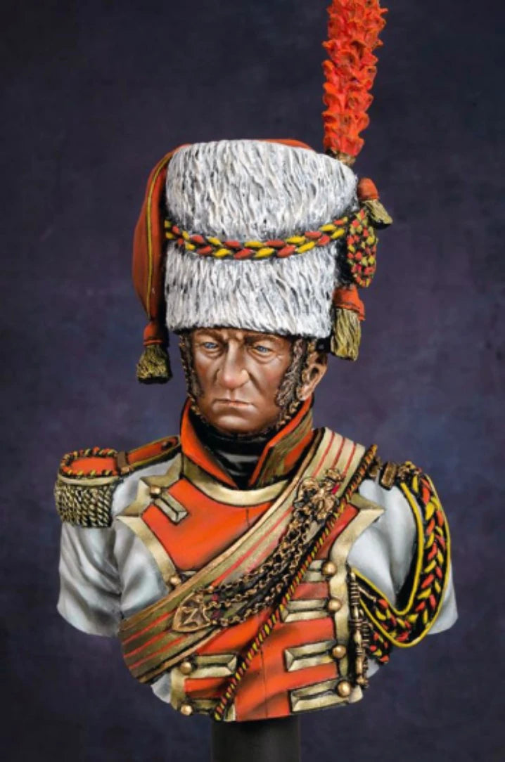1/10 Napoleonic French General in White Dress, Resin Model Bust Kit, Unassembled and Unpainted