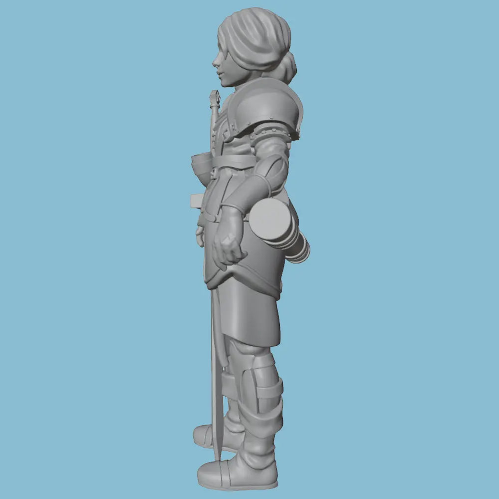 75mm Ranger Warrior, Resin Model Figure Kit, Fantasy Theme, Unassembled and Unpainted