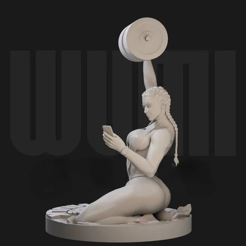 1/24 Athletic Woman, Resin Model Figure Kit, Unassembled and Unpainted